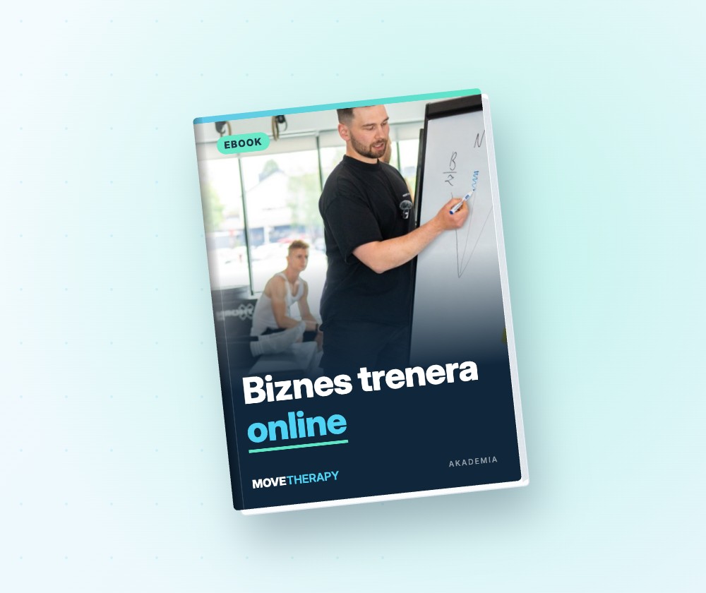 Okładka ebooka Biznes trenera online — Akademia Move Therapy