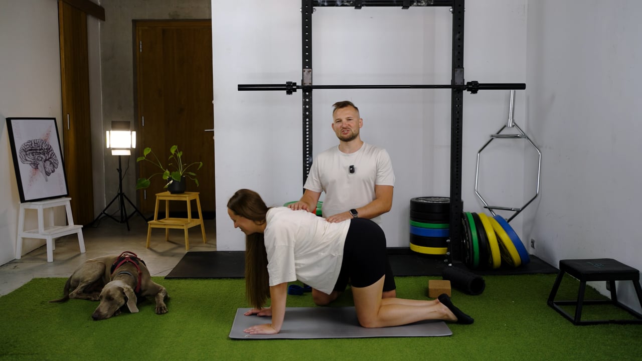 Ćwiczenie stabilizacji Core podczas kursu