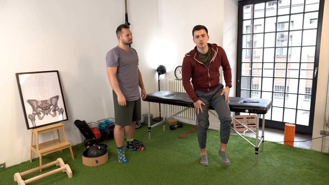 Ocena obciążania biodra w przysiadzie jednonóż na kursie Akademii Move Therapy